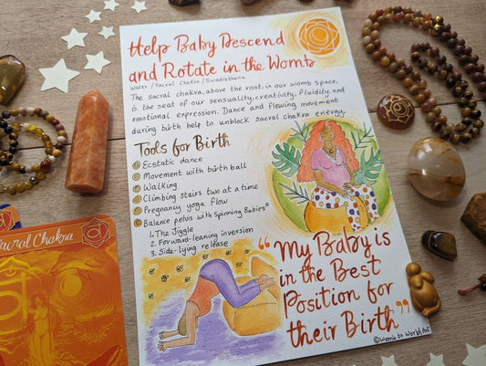 Sacral Chakras for Birth Toolkit: Doula Handout for Spiritual Birth Education (PDF Download)