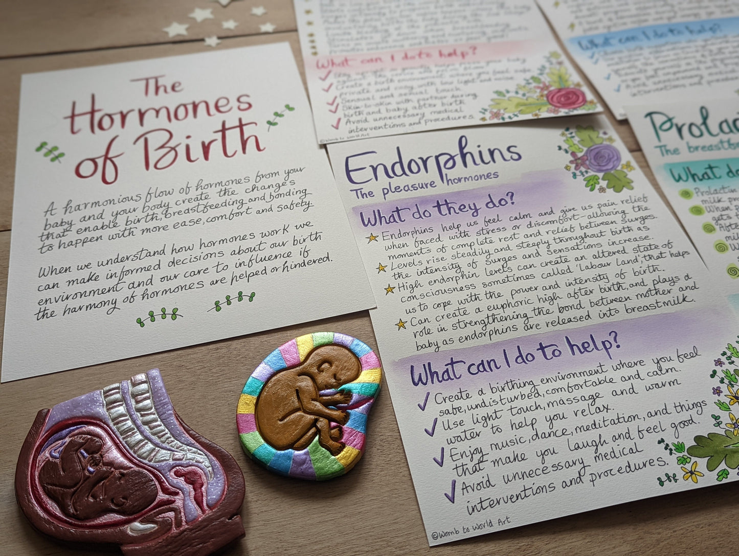 Hormones of Birth Hypnobirthing Handout: Doula Printouts for Antenatal Education Oxytocin (PDF Download)