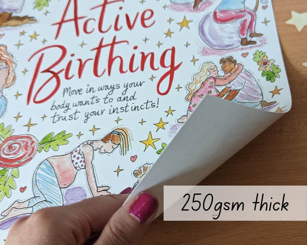 Birth Positions A3 250gsm Poster Print