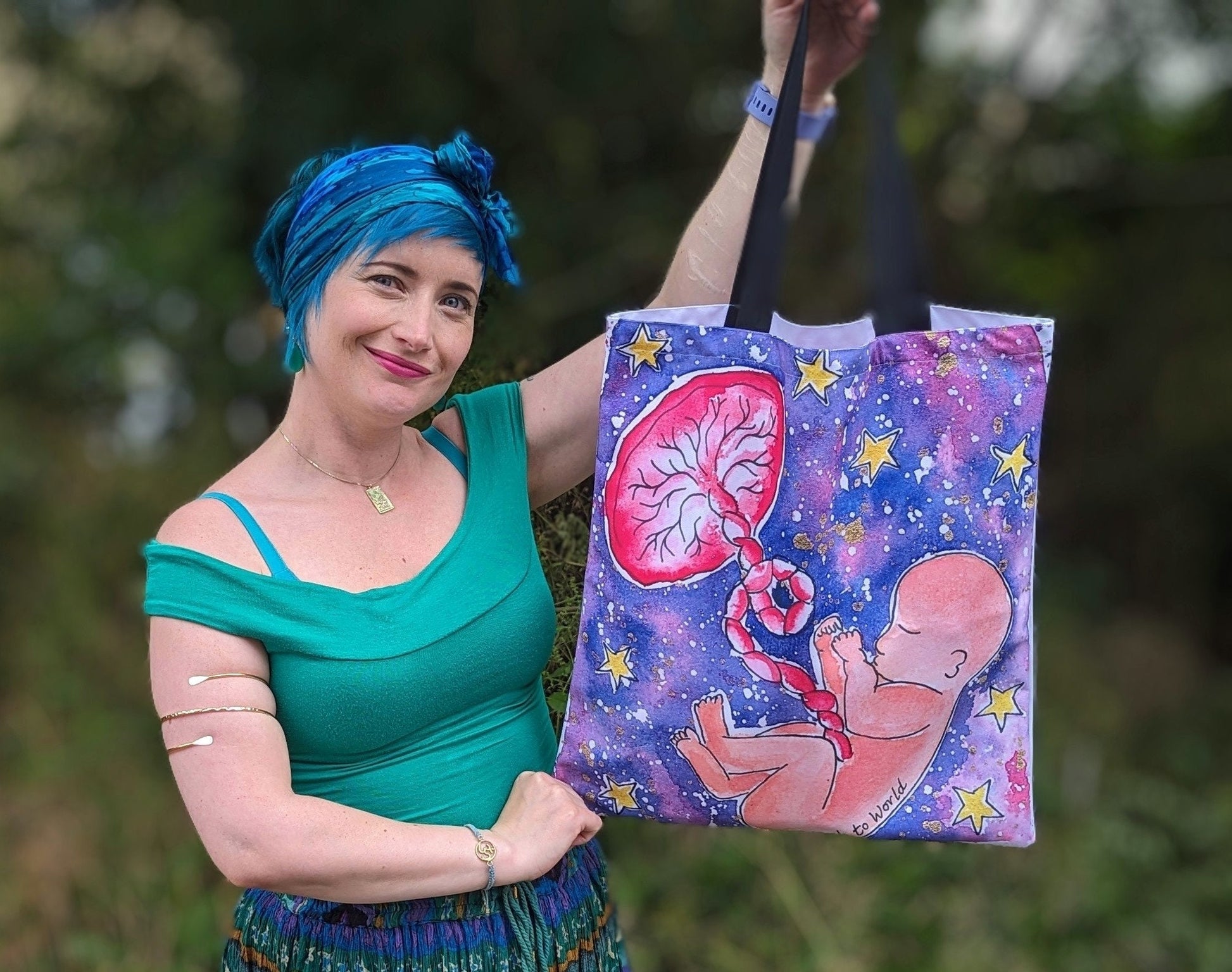 Baby Womb Art Bag | Pregnancy Maternity Bag | Hospital Birth Bag | New Baby Gift | Midwife Gift