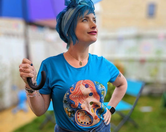 Organic Cotton Doula T-Shirt Pregnancy Chakras | Birth Worker Top | Birth Tshirt | Antenatal Education | Midwife Gift