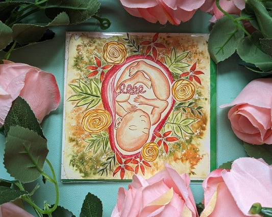 Baby in the Womb Pregnancy Greetings Cards