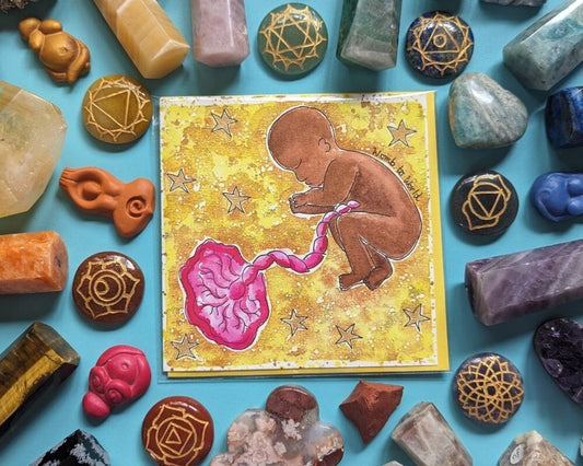 Womb Baby Pregnancy Card