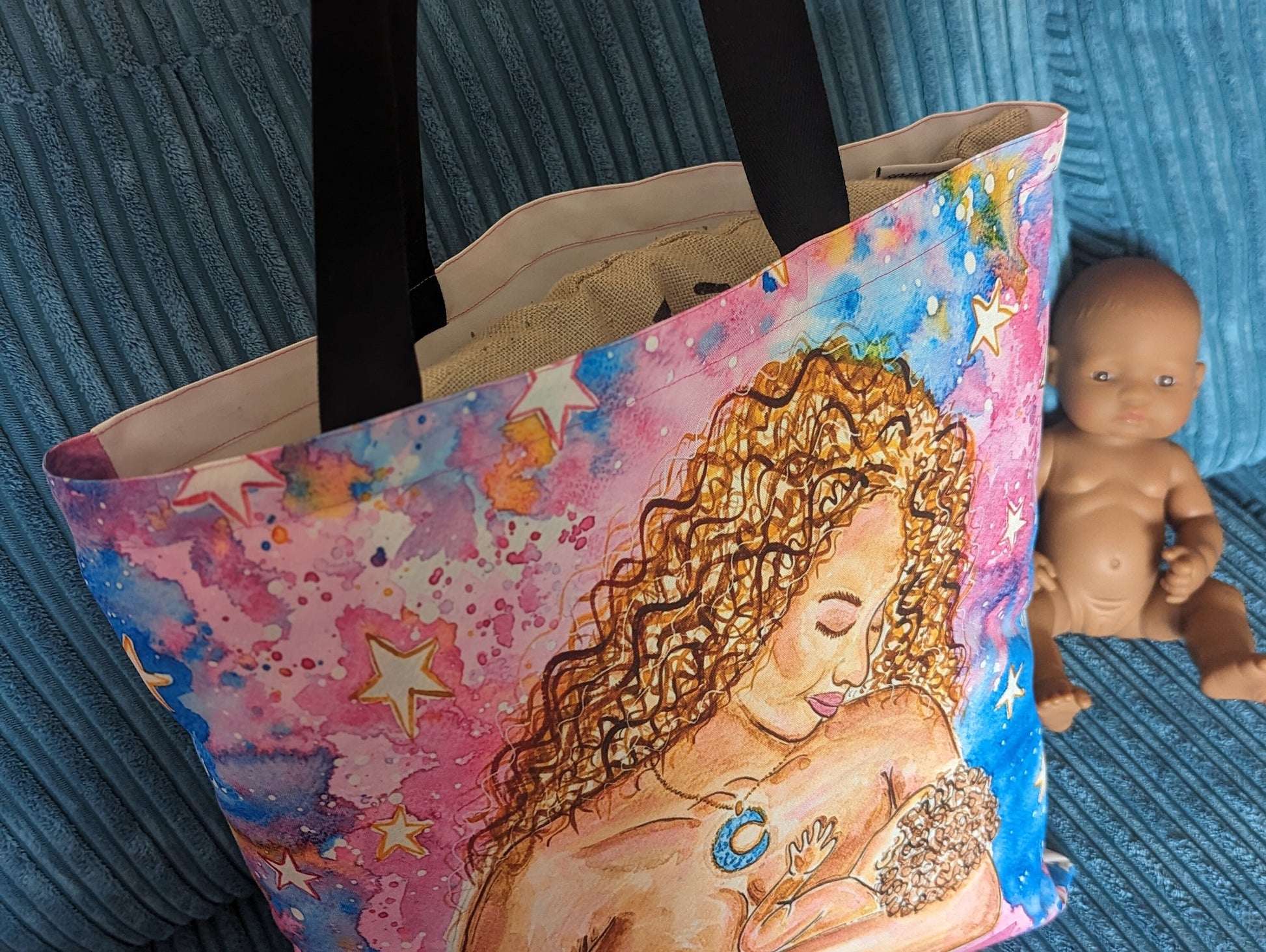 Breastfeeding Art Tote Bag | IBCLC Bag | Breast Art Bag | Peer Supporter | Midwife Gift