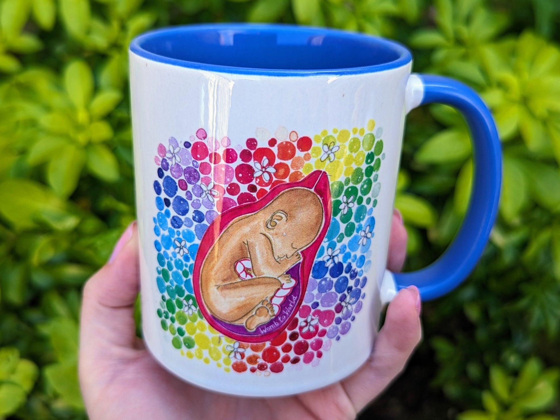 Baby in the Womb Mug | Birth Art | Doula Gift | Midwife | Pregnancy Mug | Birthworker | Mother's Day