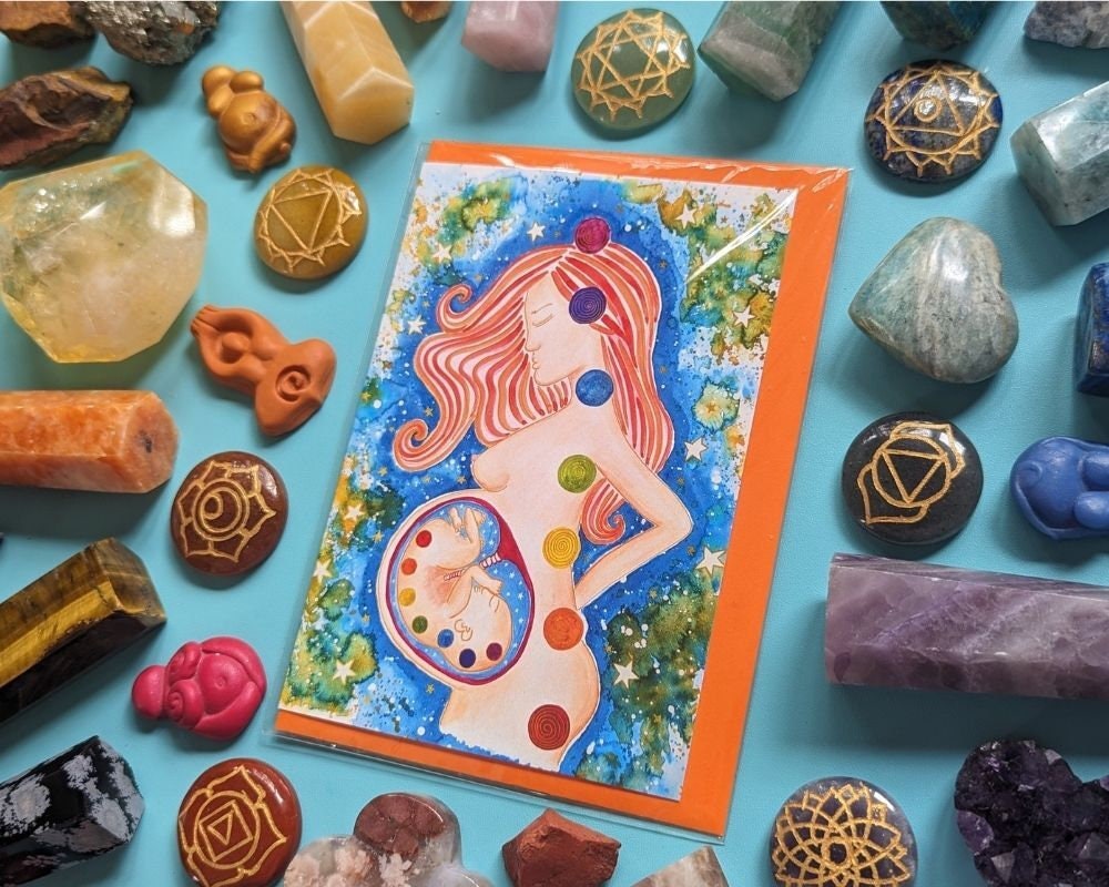 Pregnancy Chakras Pregnancy Card