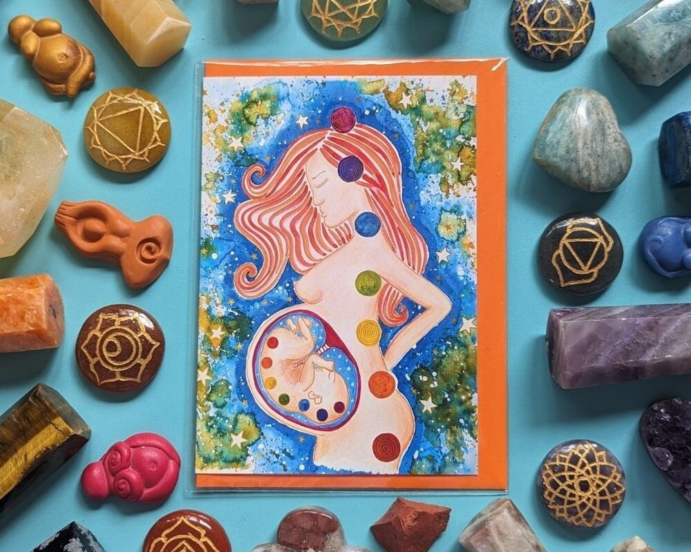 Pregnancy Chakras Pregnancy Card
