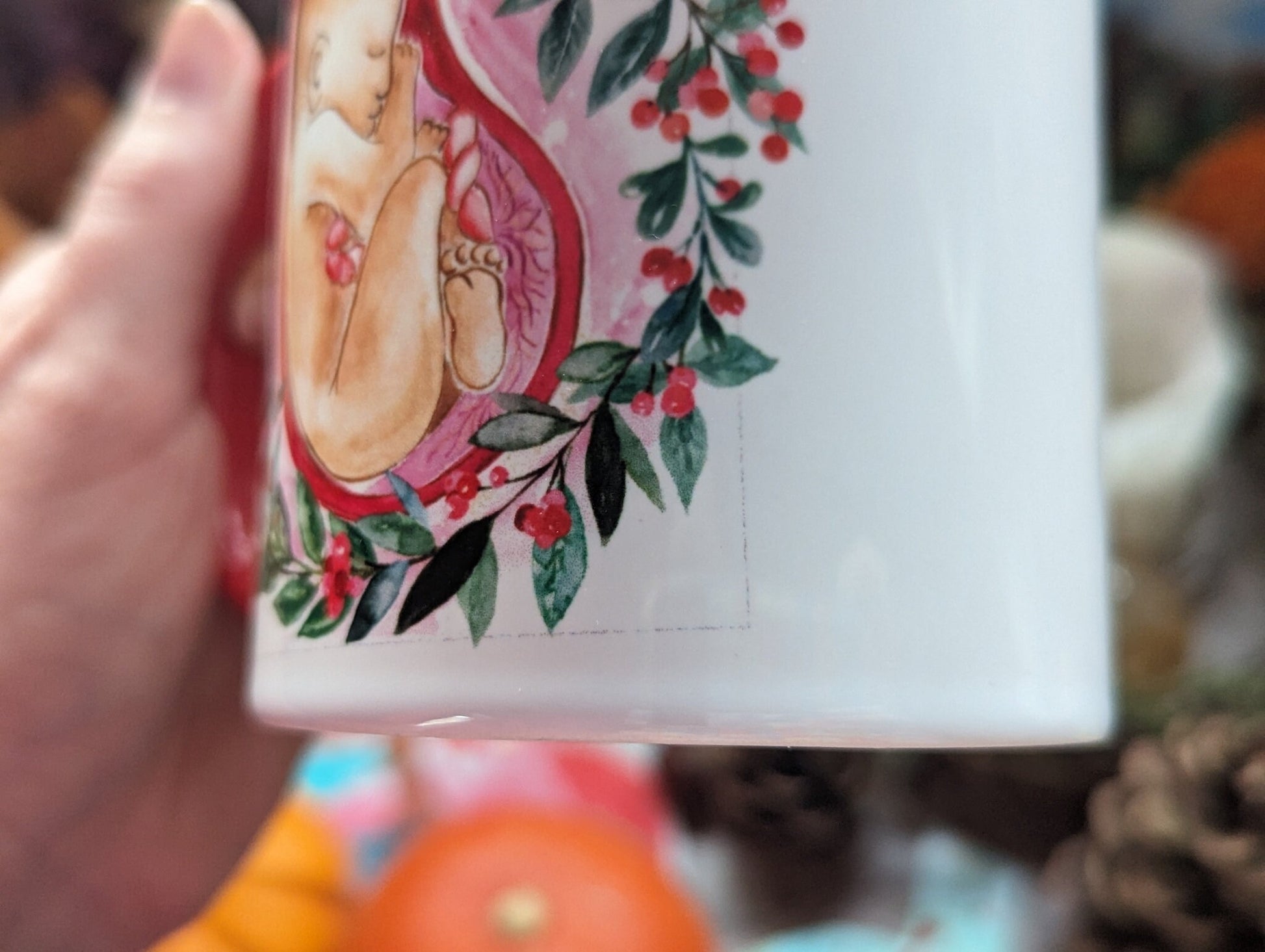 Christmas Baby Pregnancy Mug | Antenatal Education | Doula Gift | Midwife | Pregnancy | Birthkeeper | Hypnobirthing