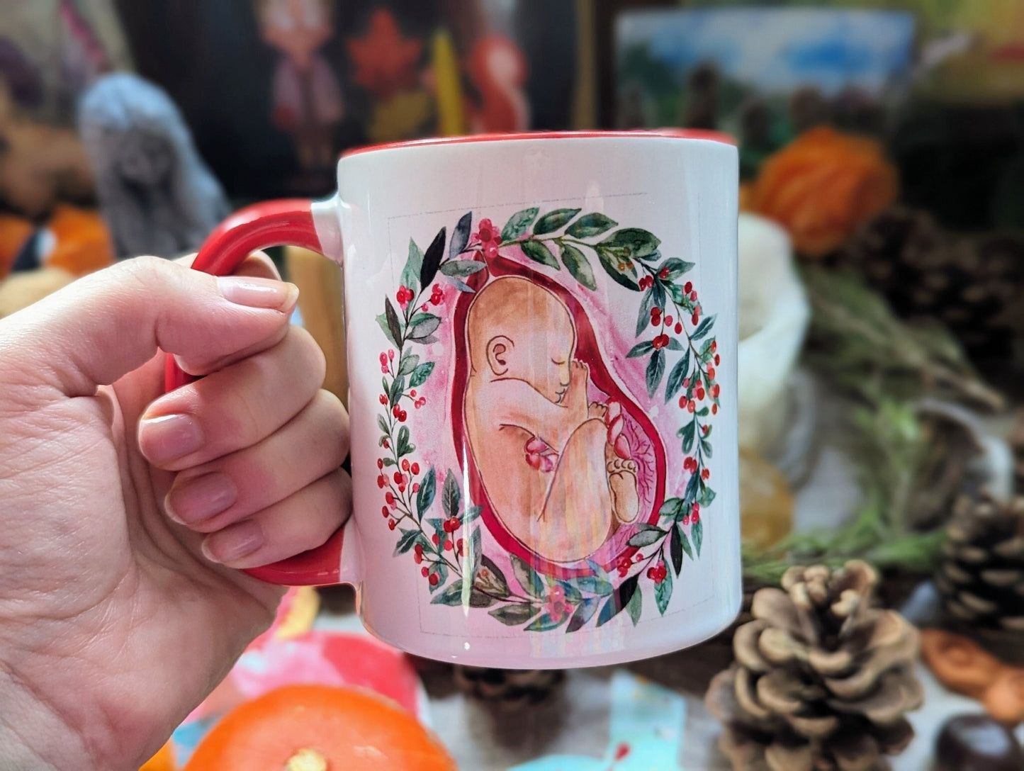 Christmas Baby Pregnancy Mug | Antenatal Education | Doula Gift | Midwife | Pregnancy | Birthkeeper | Hypnobirthing