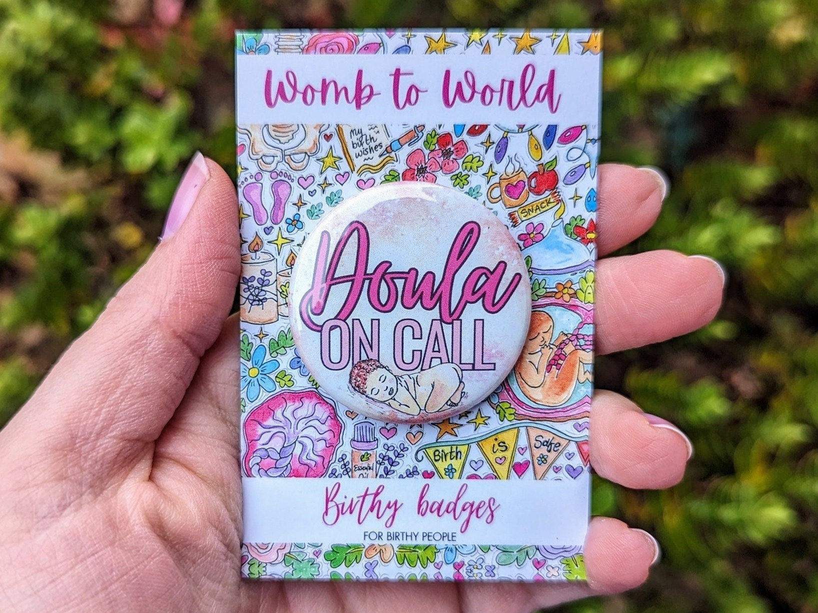 Doula On Call Badge - Birth Doula Gift