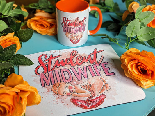 Student Midwife Mouse Mat Desk Pad | Midwife to Be | Midwifery Gift