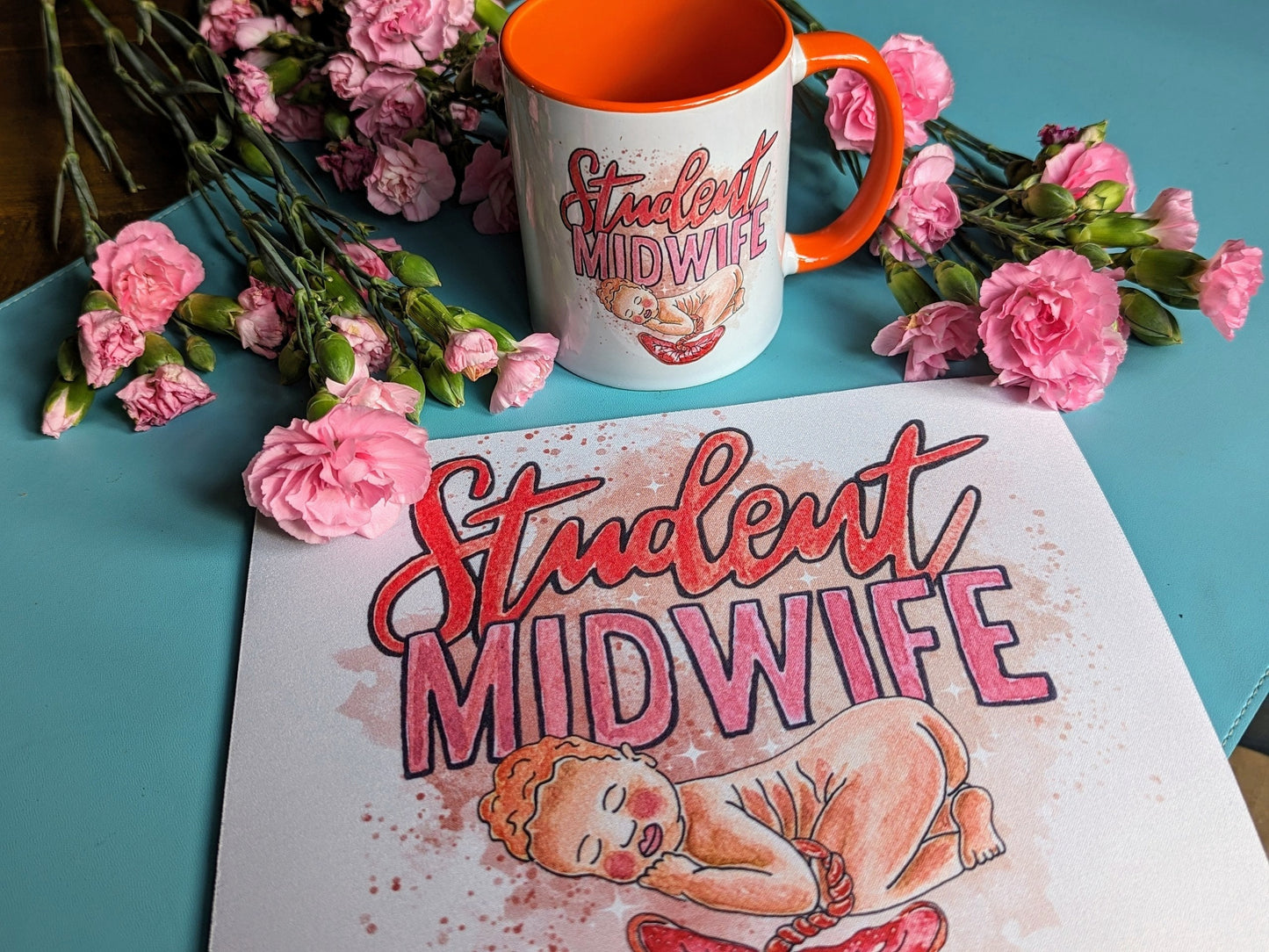 Student Midwife Mouse Mat Desk Pad | Midwife to Be | Midwifery Gift