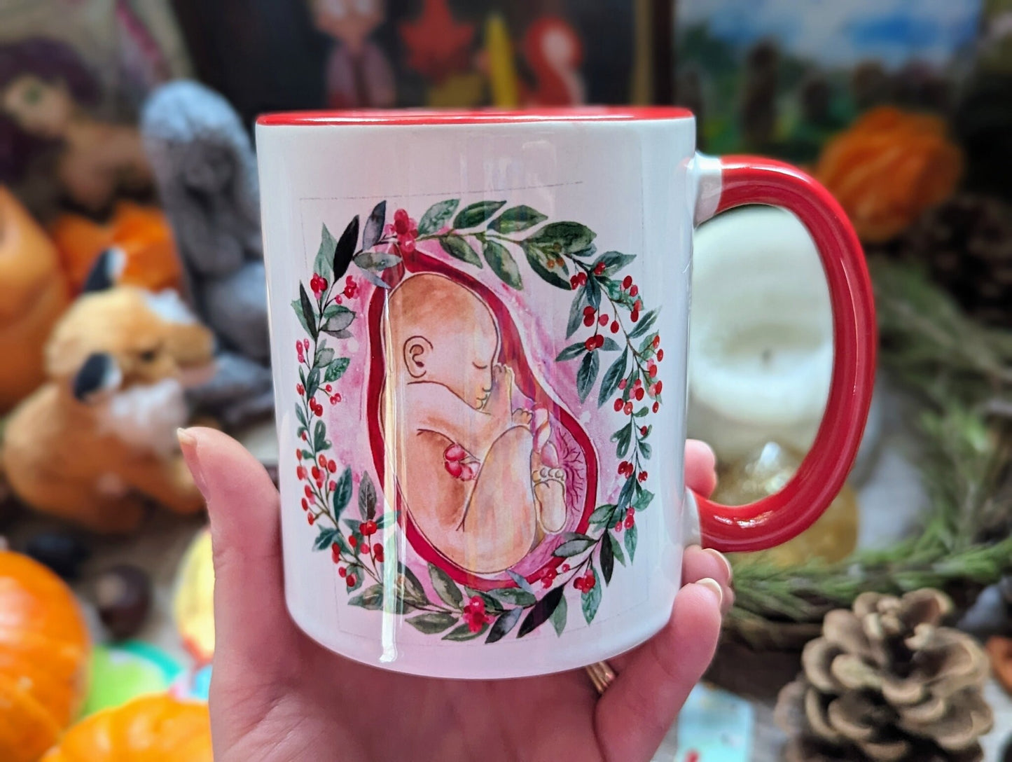 Christmas Baby Pregnancy Mug | Antenatal Education | Doula Gift | Midwife | Pregnancy | Birthkeeper | Hypnobirthing