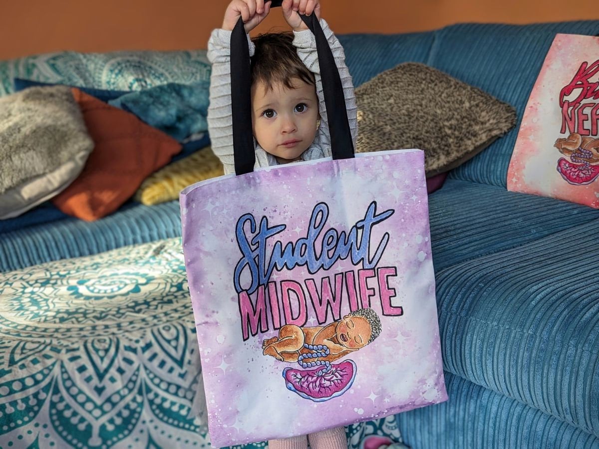 Student Midwife Bag | Pregnancy Bag | Birth Bag | Midwife Student Gift | Hospital Bag