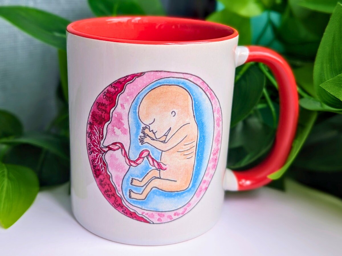 12 Week Fetus Baby in the Womb Mug