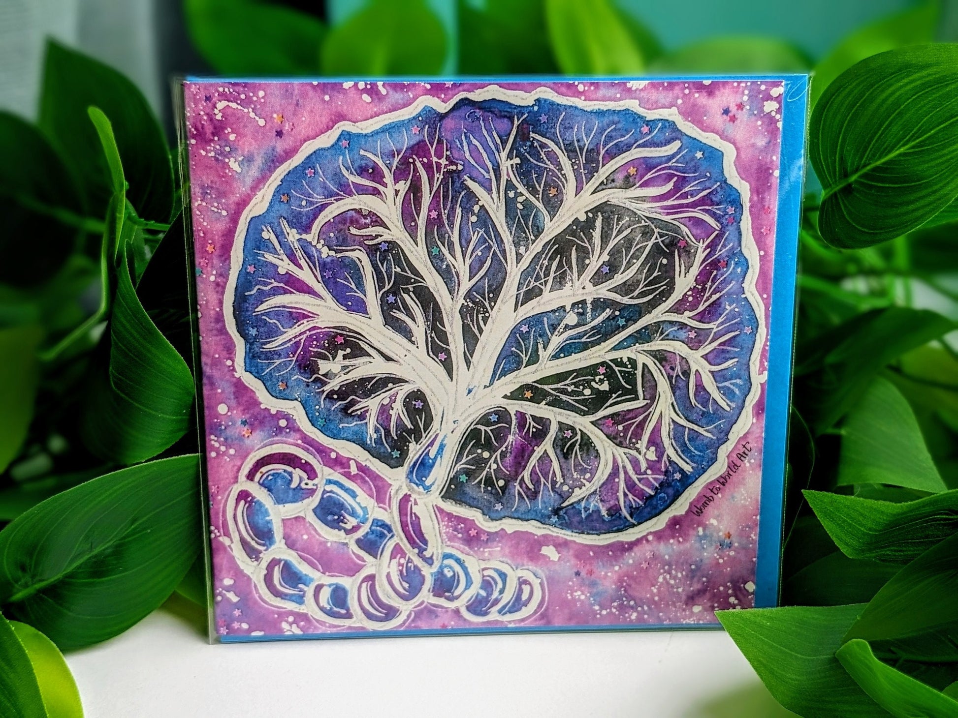 Cosmic Placenta Art Pregnancy Greetings Cards