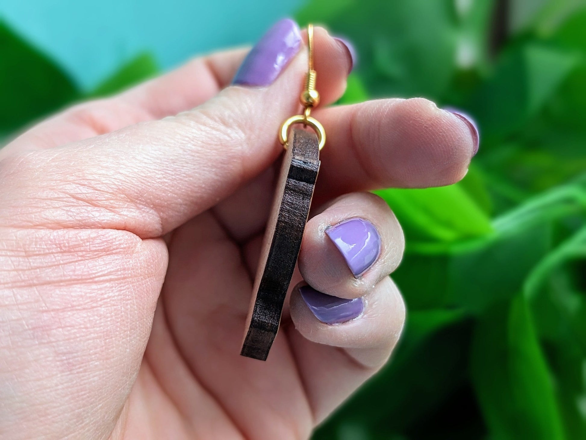 Wooden Breast Earrings