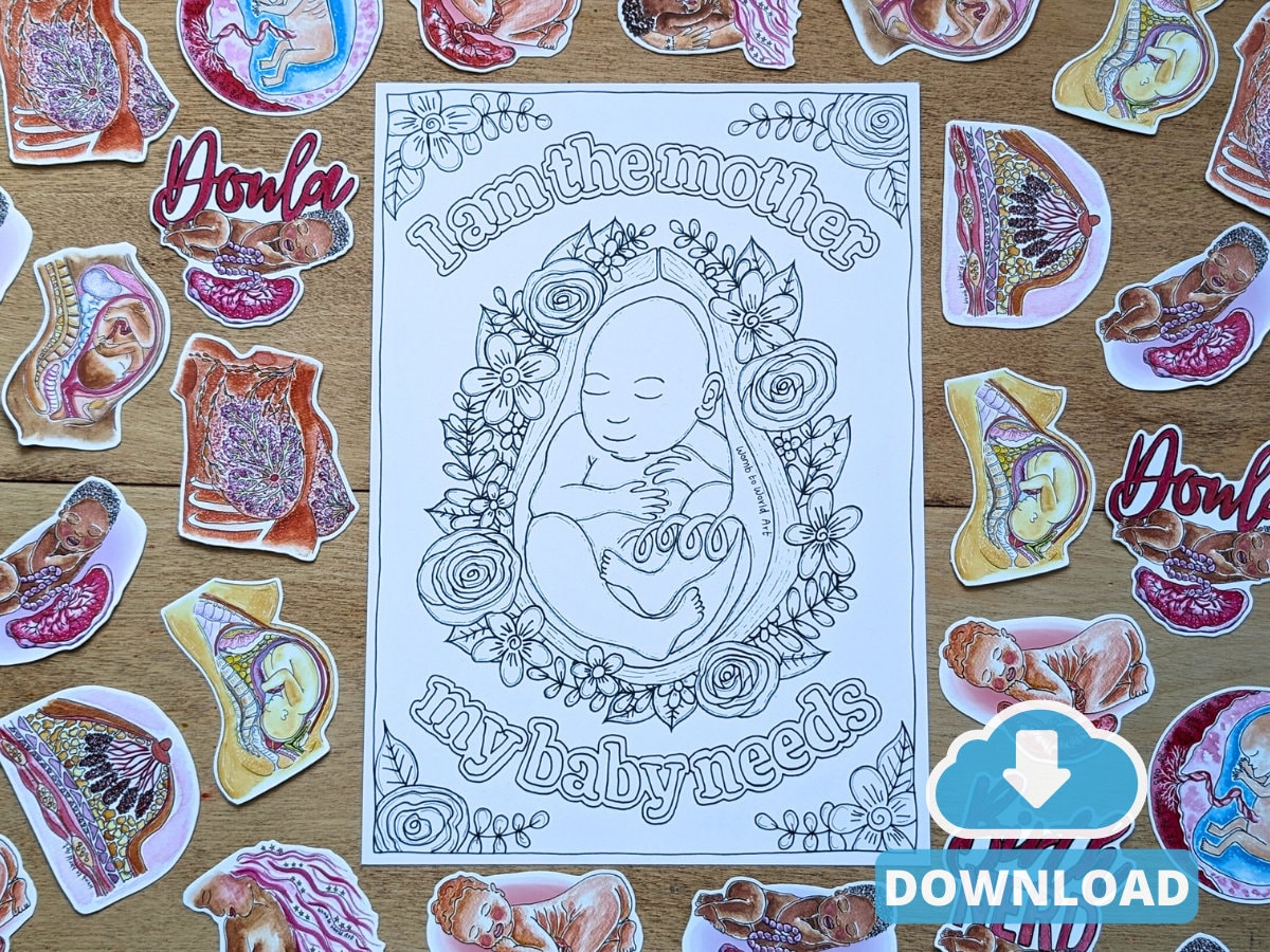 Mother's day colouring page free