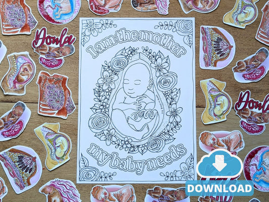 Mother's day colouring page free