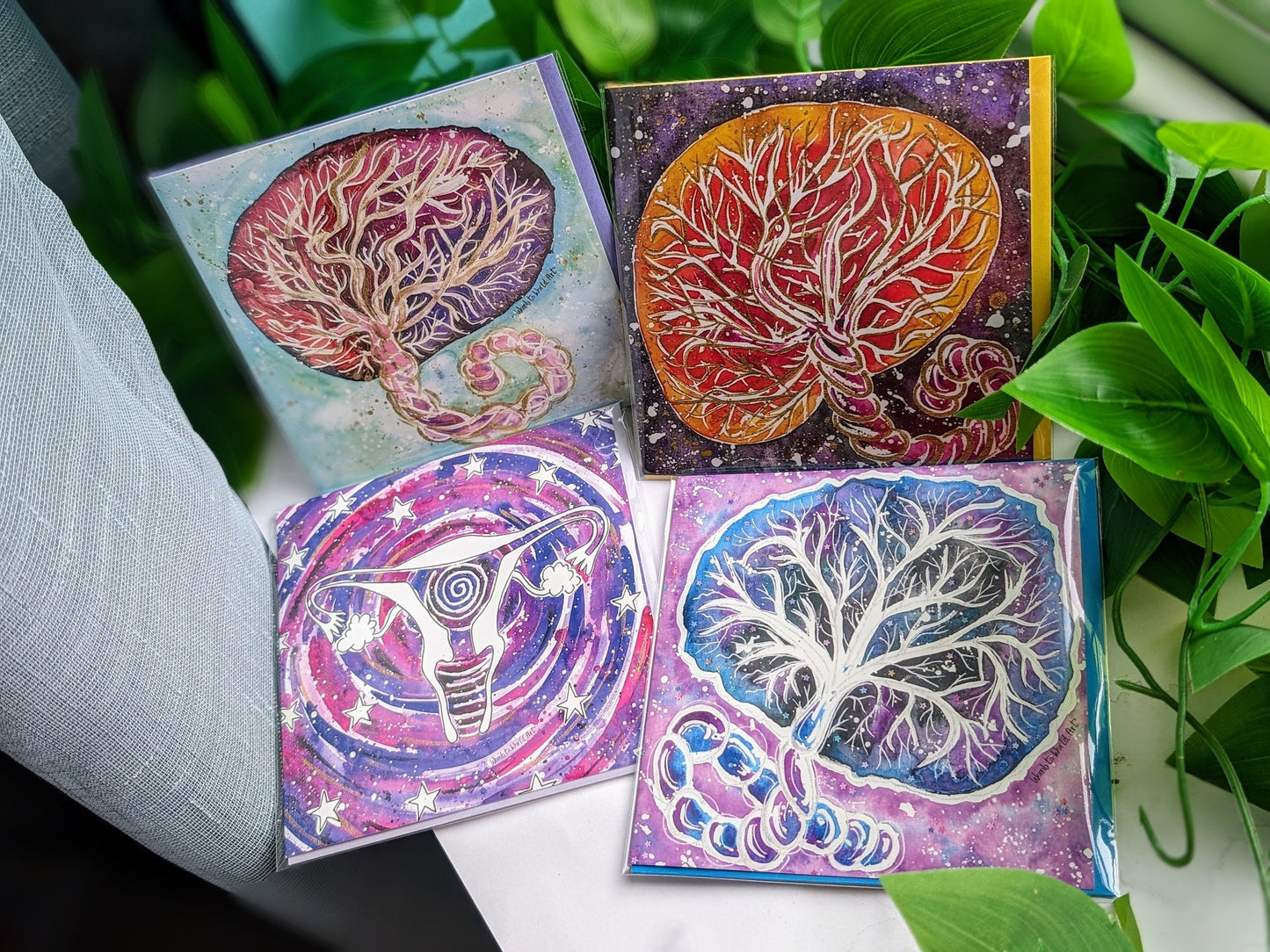 Placenta Art Midwife Card
