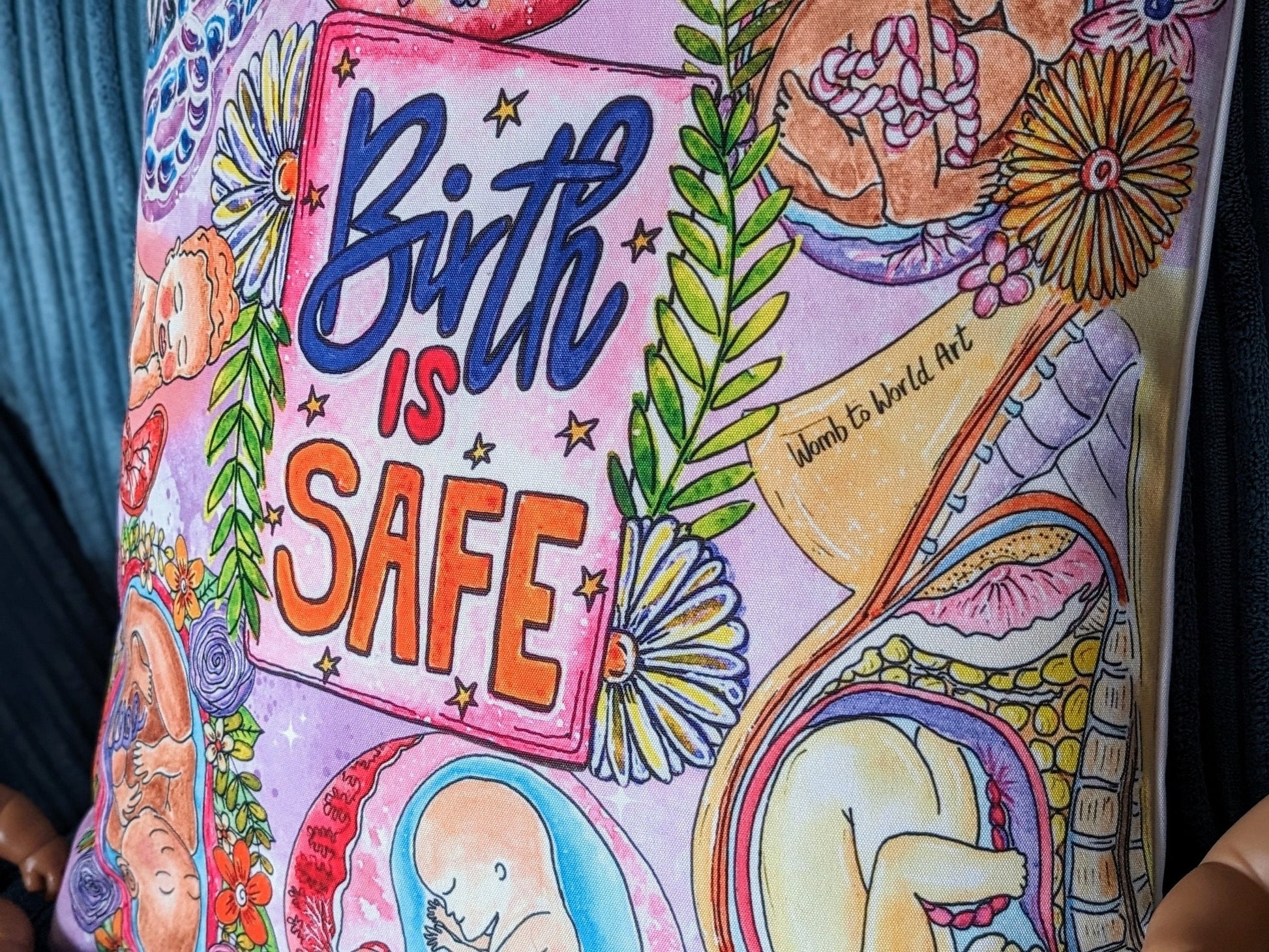 Birth Doula Bag | Pregnancy Maternity Bag | Birth is Safe Bag | New Baby Gift | Midwife Gift | Antenatal Teacher | Hypnobirthing