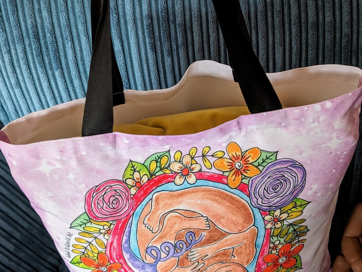 Baby in the Womb Art Bag