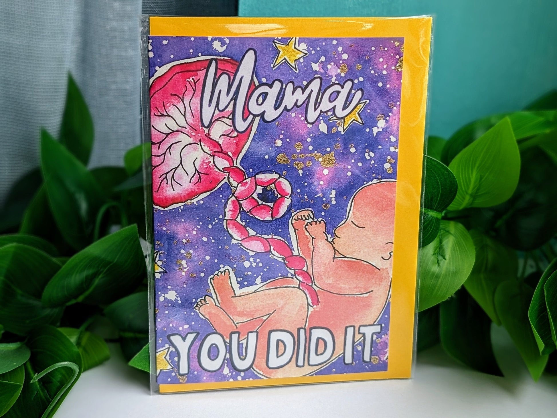 Birth Congratulations Card | Mother's Day | New Baby Card | Doula Cards | New Mother Card | Mama You Did It | Pregnancy Congratulations