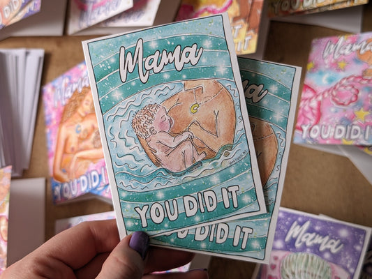 20 Pack of A7 Doula Client Cards | New Baby Card | Midwife Client Cards | New Mother Card | Hypnobirthing Goodie Bags