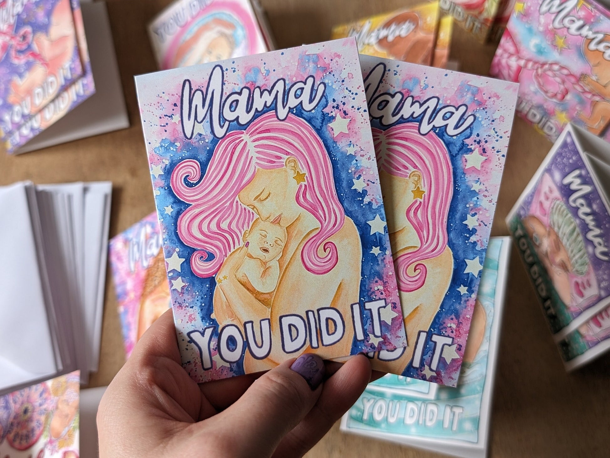 20 Pack of A7 Doula Client Cards | New Baby Card | Midwife Client Cards | New Mother Card | Hypnobirthing Goodie Bags