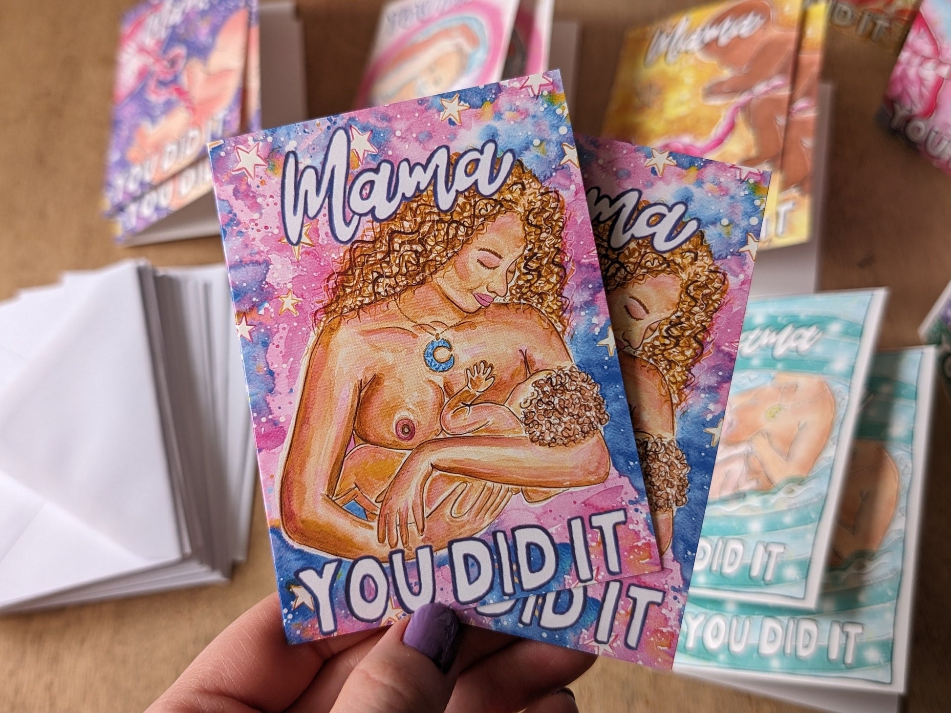 20 Pack of A7 Doula Client Cards | New Baby Card | Midwife Client Cards | New Mother Card | Hypnobirthing Goodie Bags