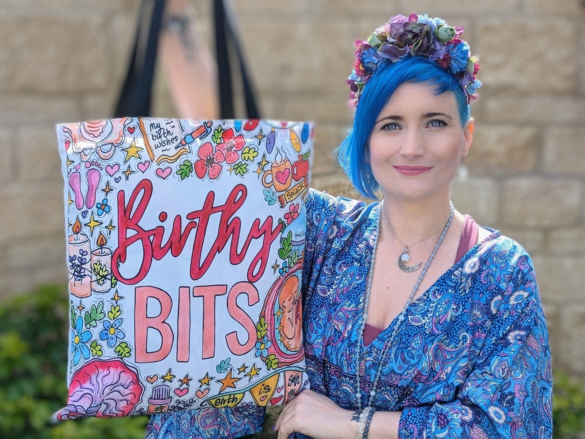 Birthy Bits Bag | Pregnancy Maternity Bag | Birth Doula Bag | Midwife Thank You Gift | Student Midwife Gift | Hospital Bag
