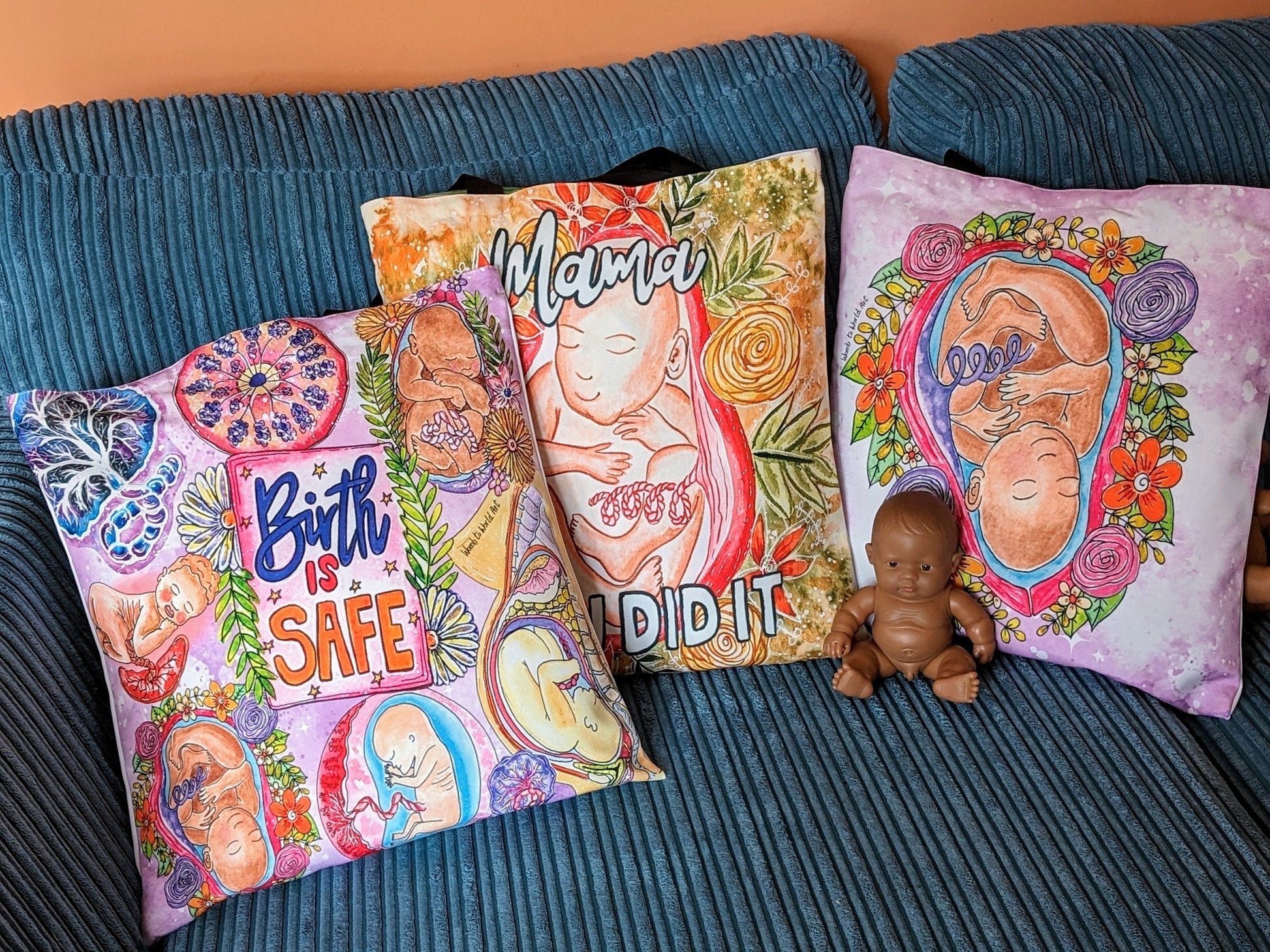 Birth Doula Bag | Pregnancy Maternity Bag | Birth is Safe Bag | New Baby Gift | Midwife Gift | Antenatal Teacher | Hypnobirthing