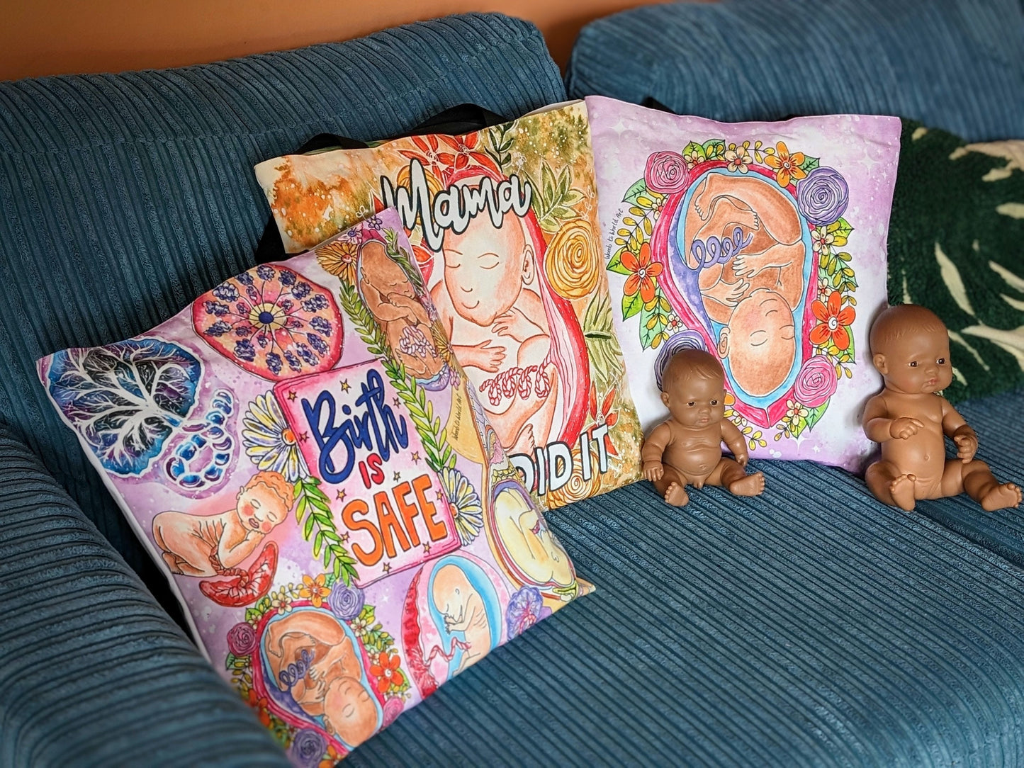 Baby in the Womb Art Bag