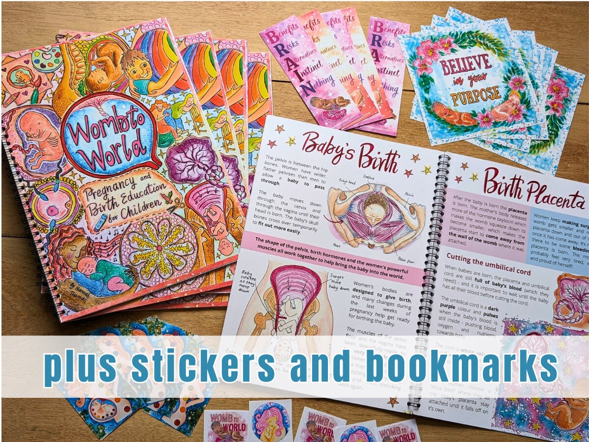 5 Pack Children's Pregnancy Books | Preparing Sibling New Baby | Big Brother and Sister Gift | Homeschool Science | Doula Birth Client Gift