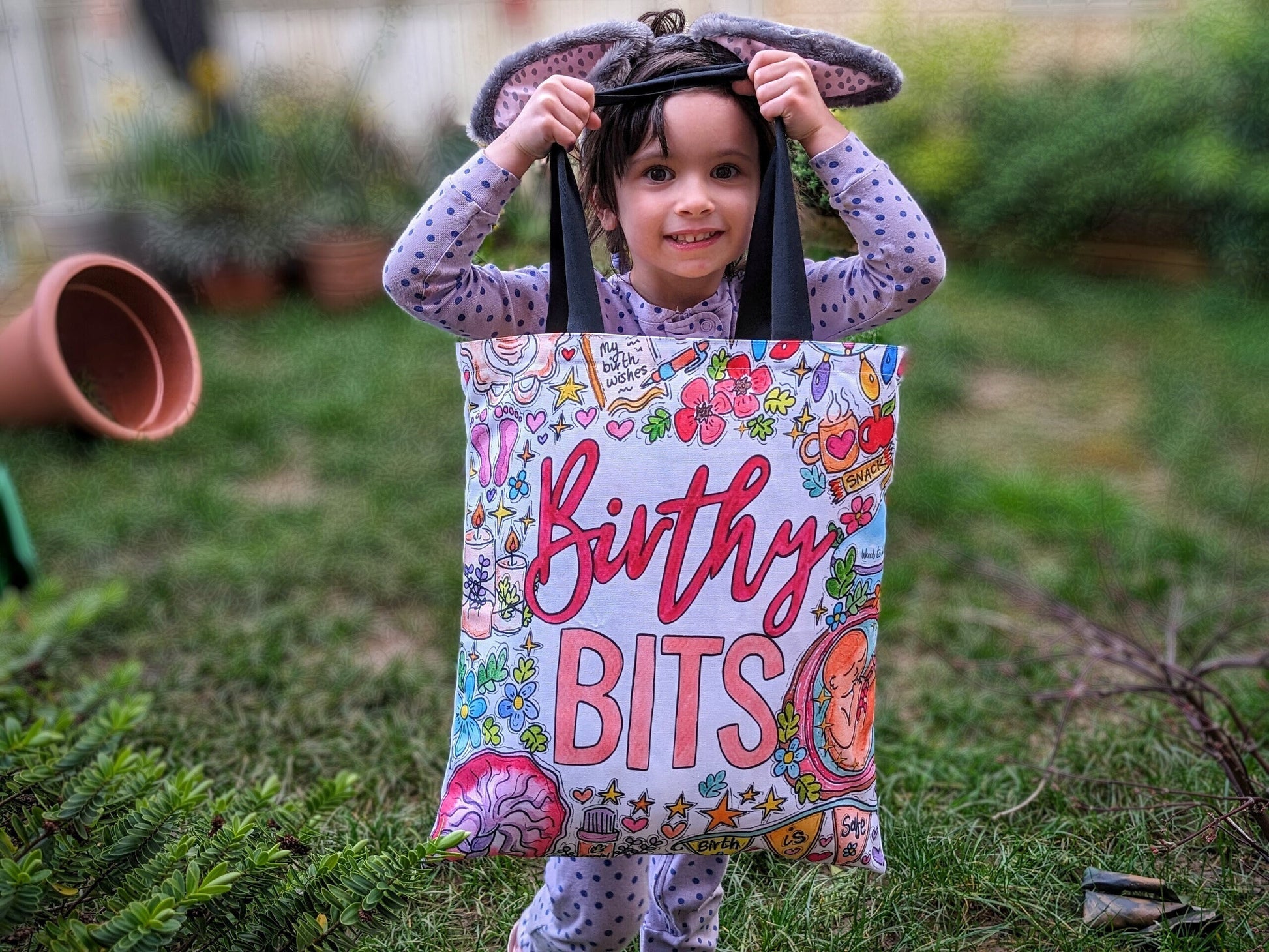 Birthy Bits Bag | Pregnancy Maternity Bag | Birth Doula Bag | Midwife Thank You Gift | Student Midwife Gift | Hospital Bag