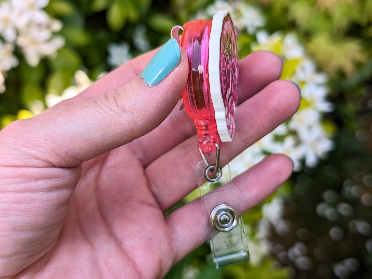 Midwife Badge Reel 38mm | Placenta Maternity ID Card Badge Reel | Labor and Delivery Nurse Badge Holder | Student Midwife ID Card | OBGYN