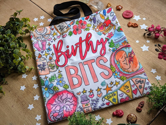 Birthy Bits Bag | Pregnancy Maternity Bag | Birth Doula Bag | Midwife Thank You Gift | Student Midwife Gift | Hospital Bag