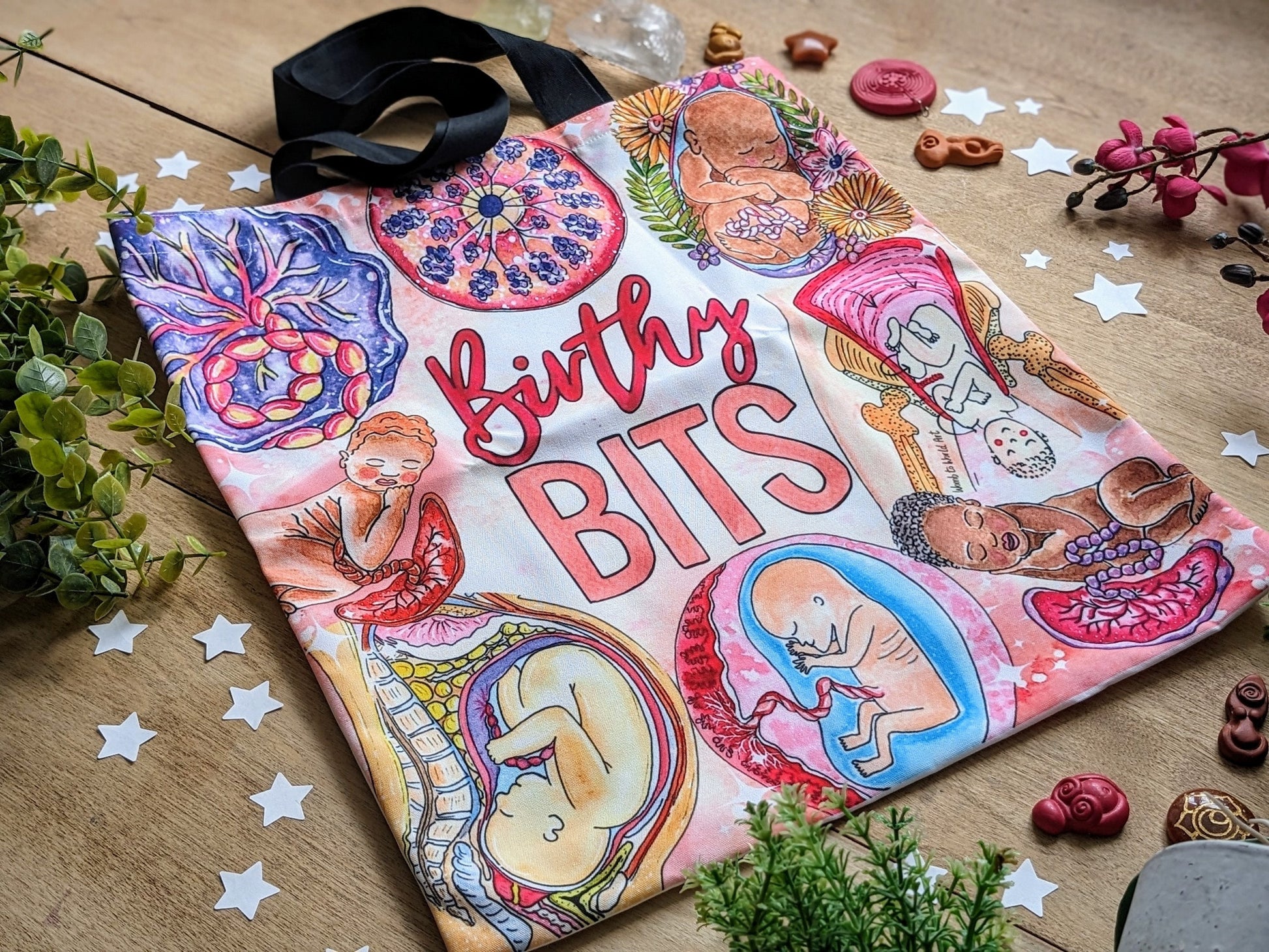 Birthy Bits Doula Bag | Pregnancy Maternity Bag | Birth Bag | Student Midwife Merch Gift | Midwife Gift | Hospital Bag
