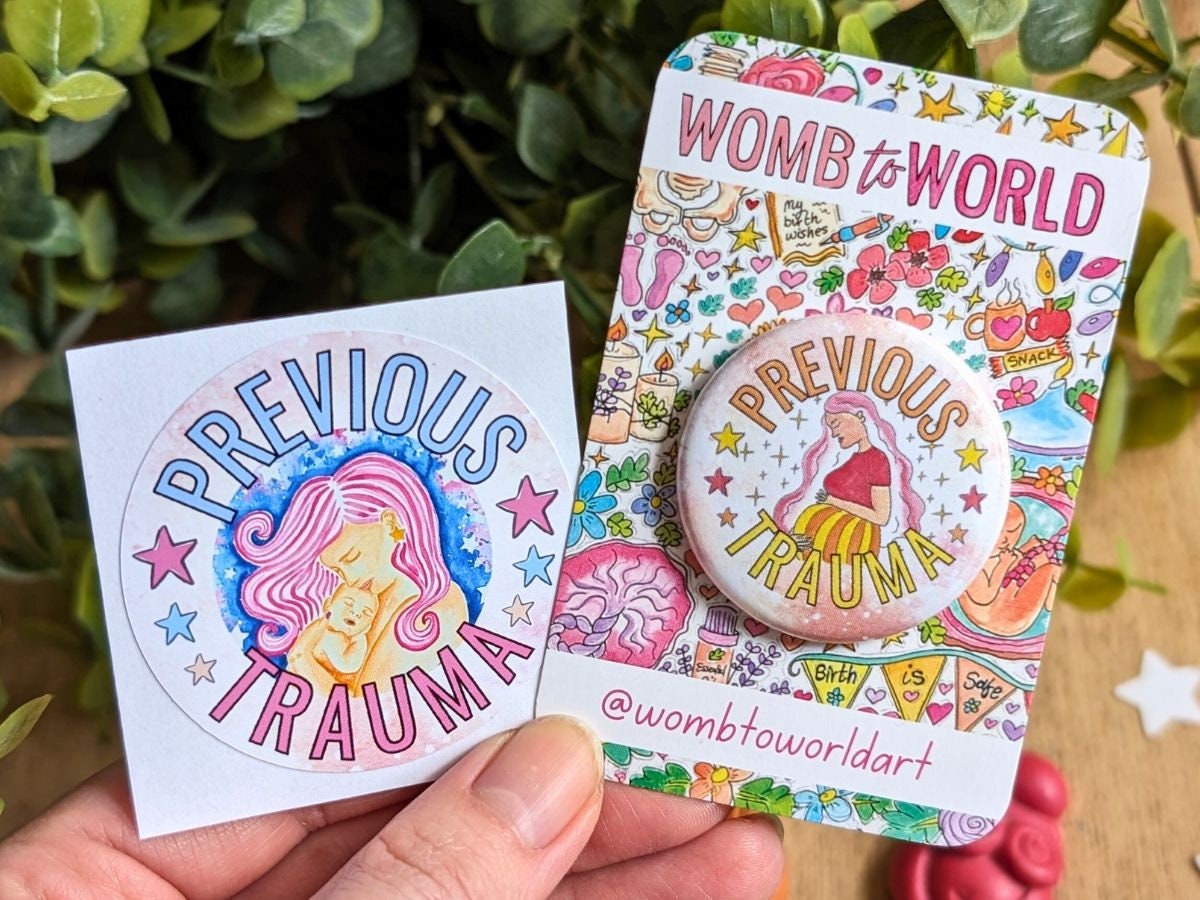 Trauma Informed Pregnancy Badge: Rainbow Baby, NICU Mum