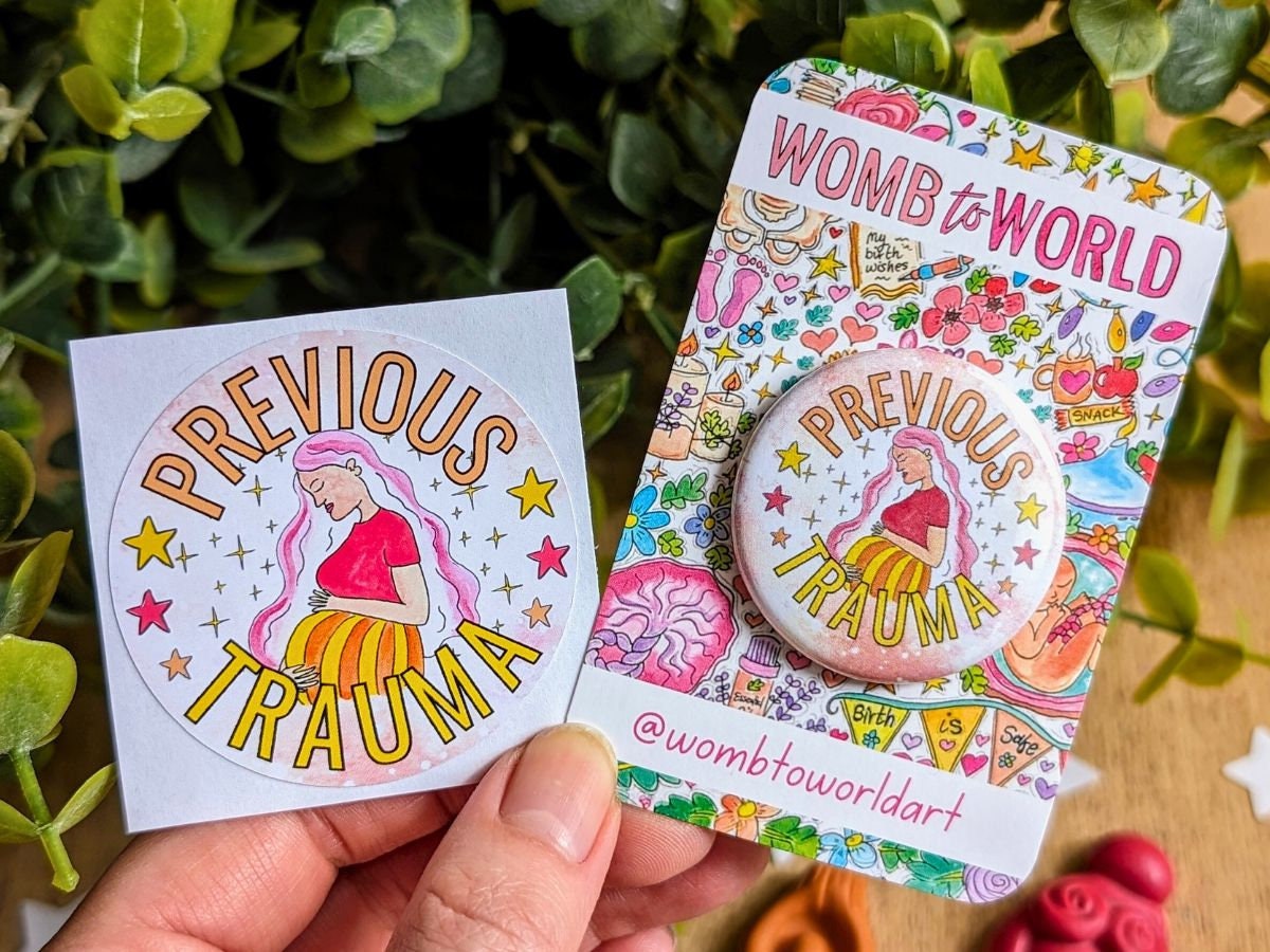 Trauma Informed Pregnancy Badge: Rainbow Baby, NICU Mum