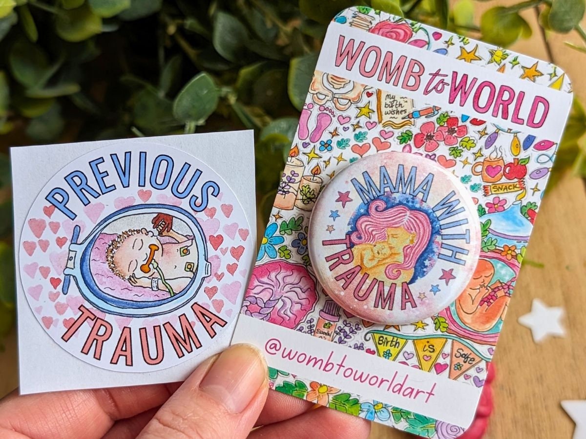 Trauma Informed Mama Badge: Birth Trauma, Baby Loss