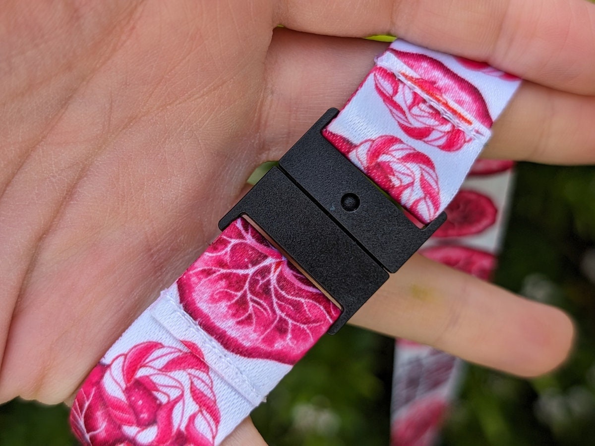 Placenta Lanyard or Key Fob | OBGYN ID Card Holder | Placenta Art | Labor and Delivery Nurse Lanyard | Student Midwife ID Card | Doula