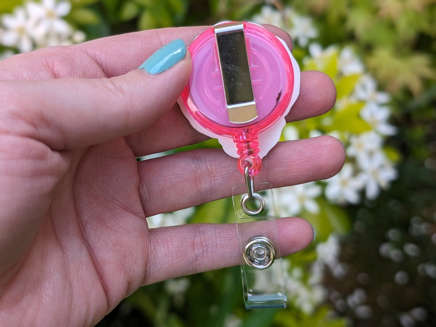 NICU Baby Art Badge Reel: Neonatal Nurse ID Holder