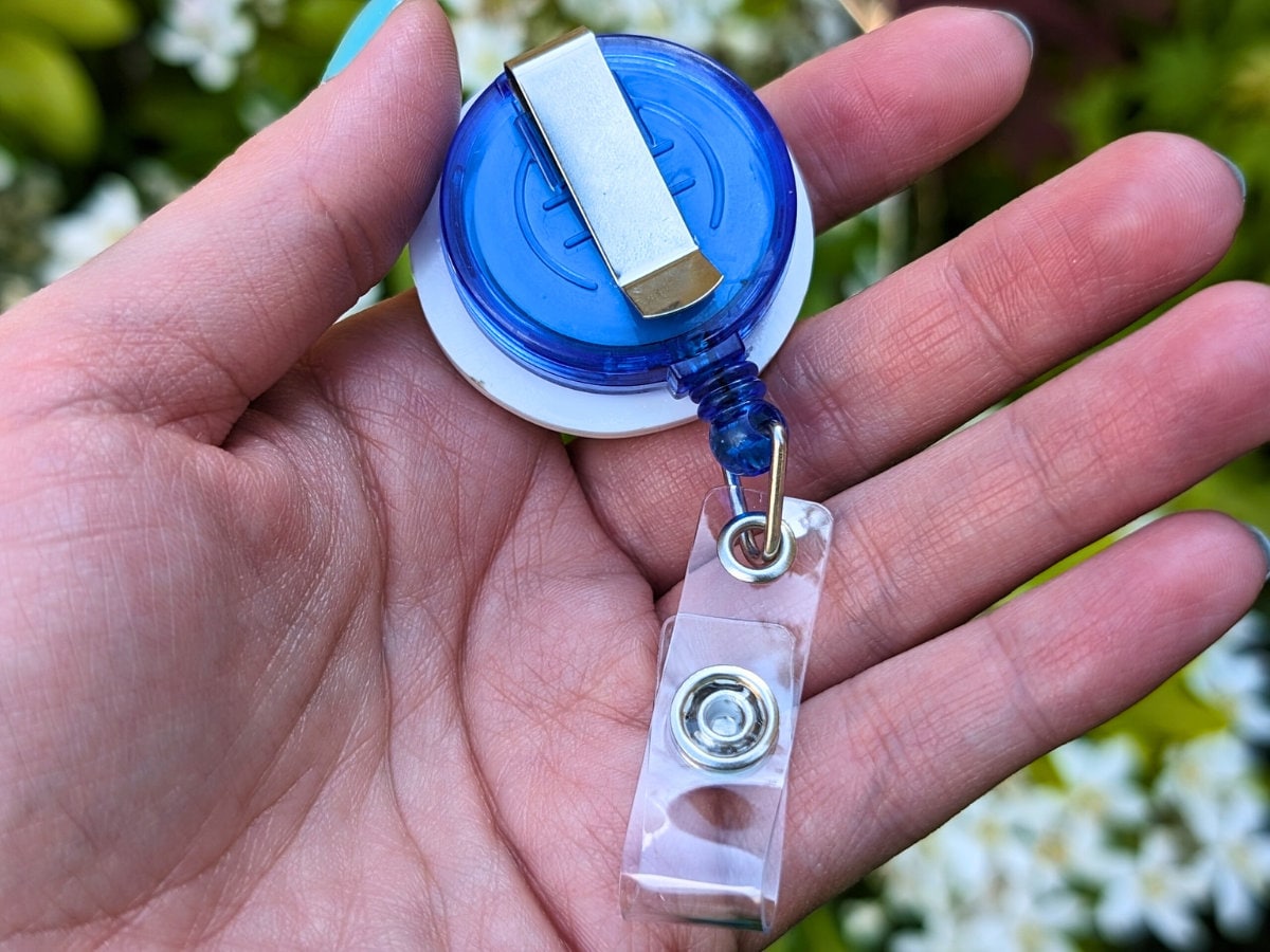 Breastfeeding Art Badge Reel: Lactation ID Card Holder