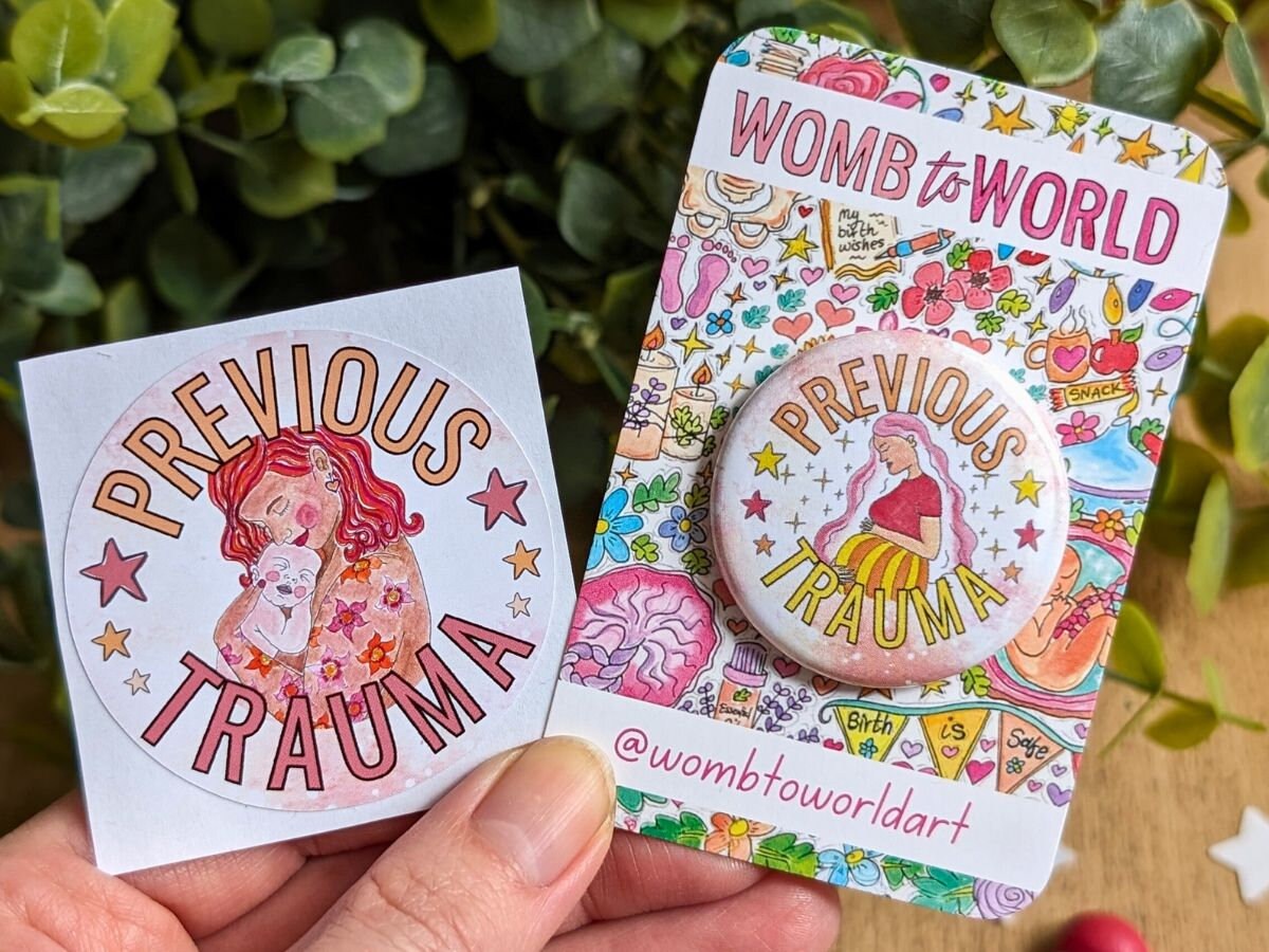 Trauma Informed Pregnancy Badge: Rainbow Baby, NICU Mum