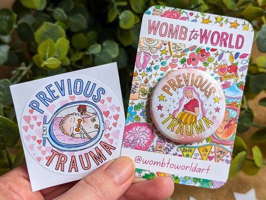 Trauma Informed Pregnancy Badge: Rainbow Baby, NICU Mum