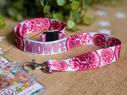 Midwife Lanyard Key Fob