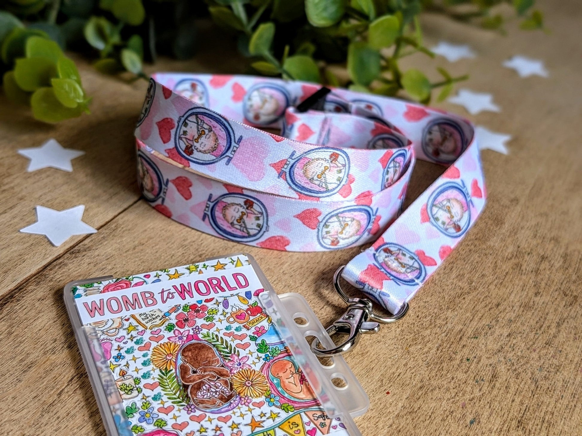 NICU Nurse Lanyard: Baby Art ID Badge Holder