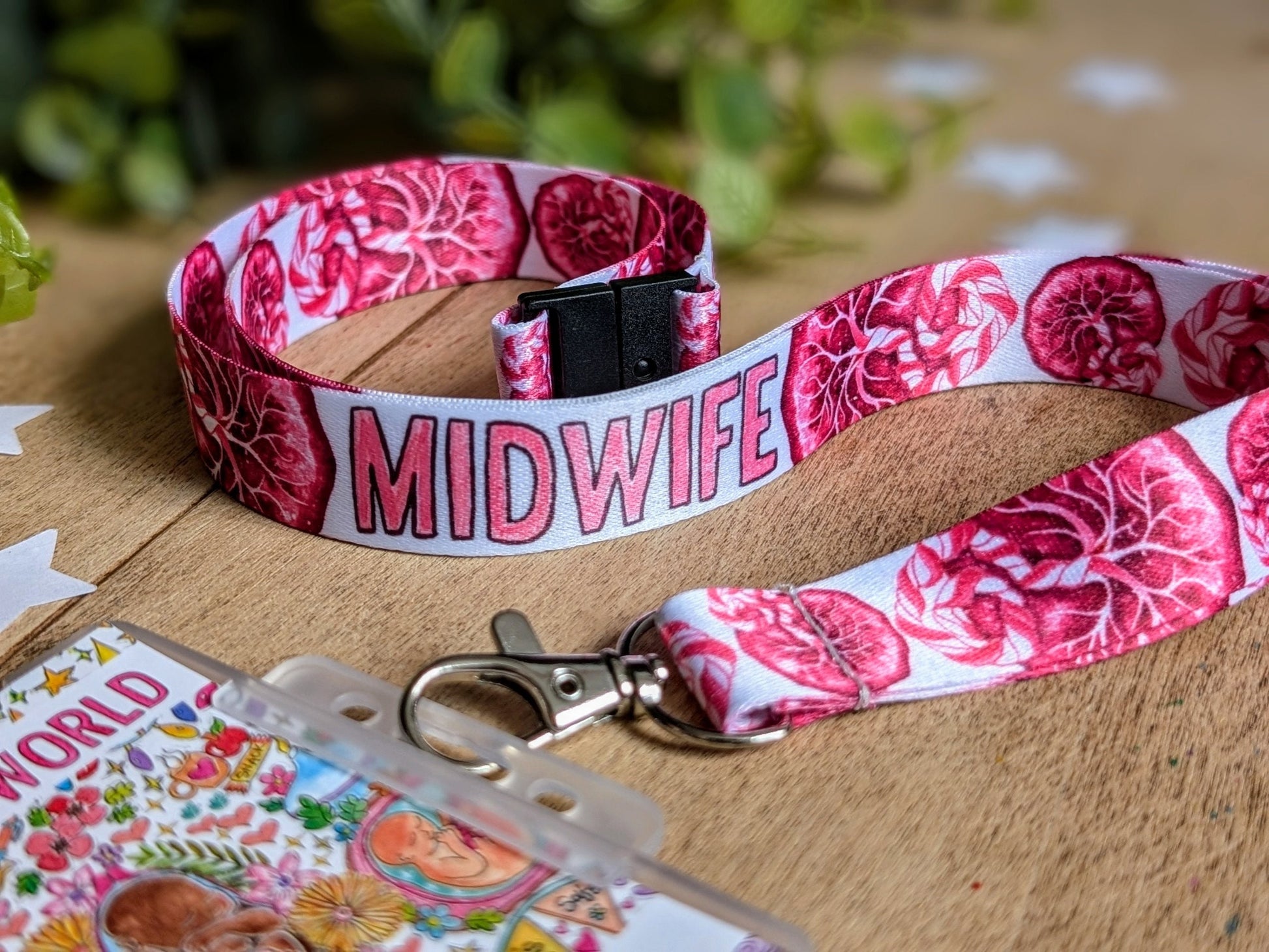 Midwife Lanyard Key Fob