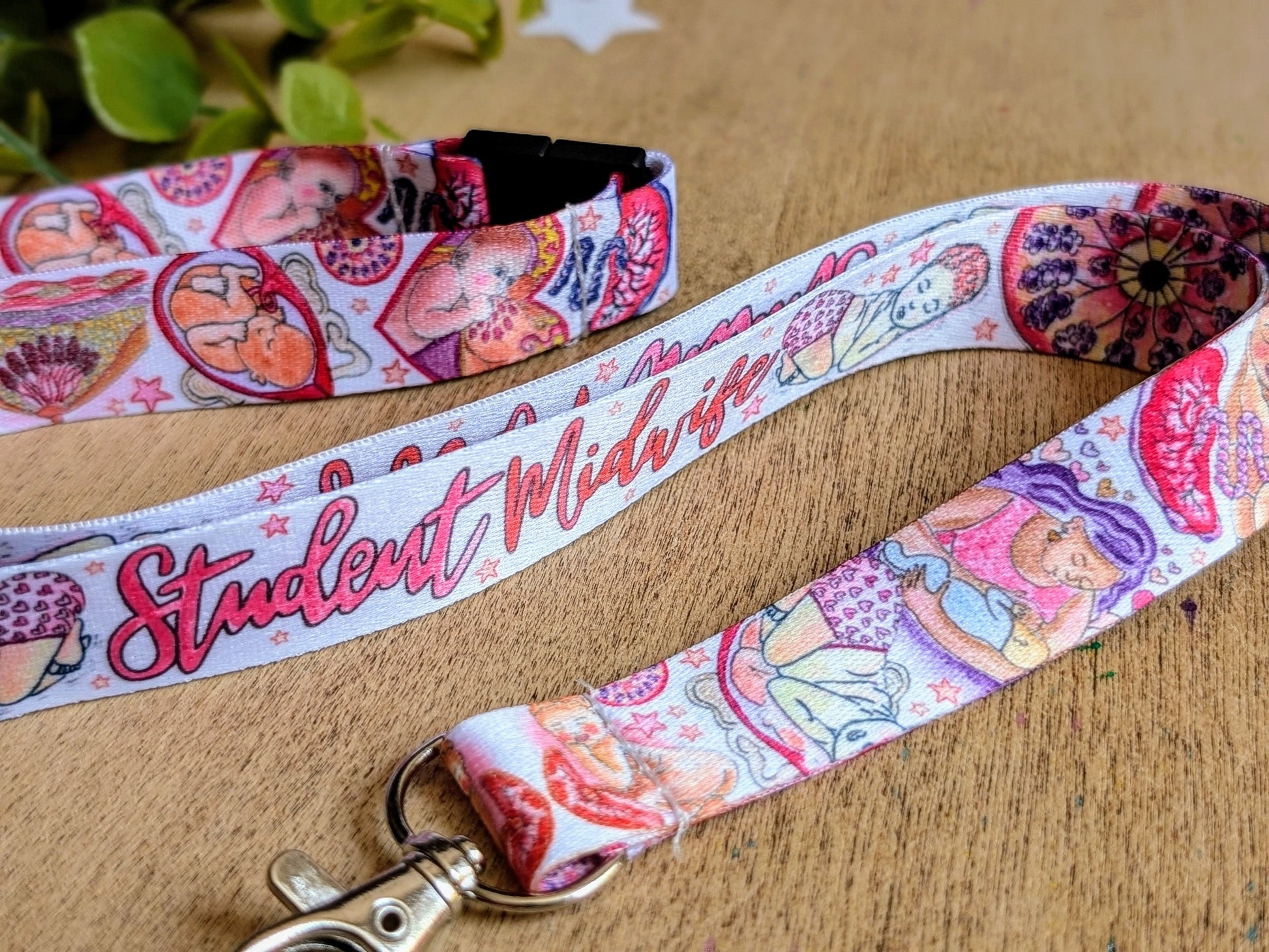 Student Midwife Lanyard Key Fob